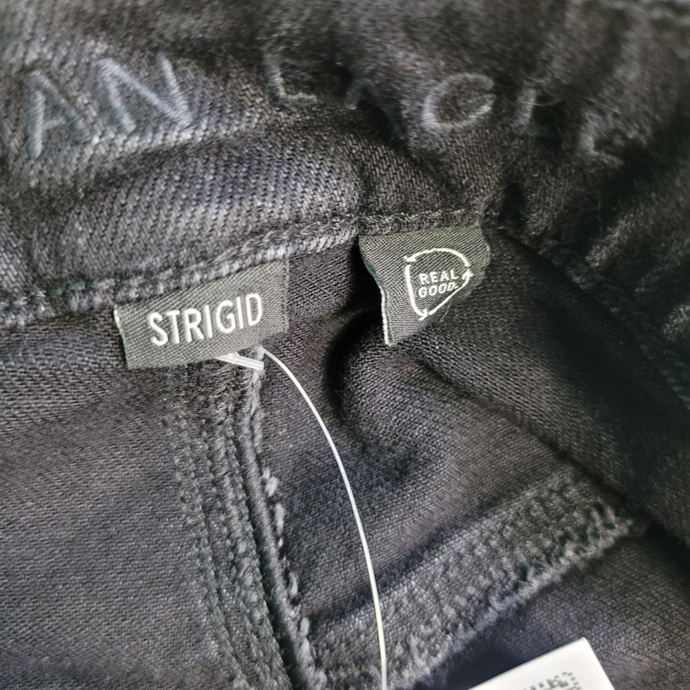 NEW American Eagle Jeans Women's 14 Short Charcoal Black Strigid Ultra Wide Leg - Picture 12 of 14